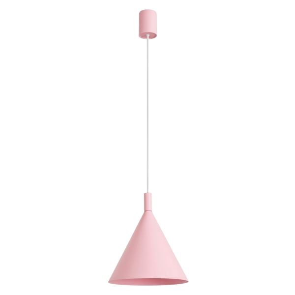 Suspensions Acier Rose E27 1 Nox