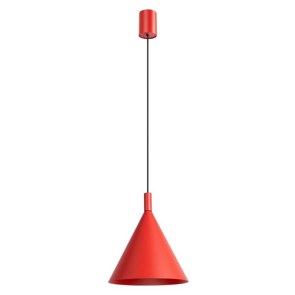 Suspensions Acier Rouge E27 1 Nox
