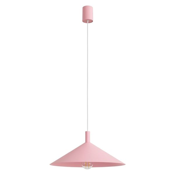 Suspensions Acier Rose E27 1 Nox