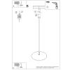 Suspensions Acier Rouge E27 1 Nox