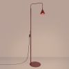Lampadaire Acier Bourgogne E14 1 Nox