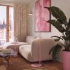 Lampadaire Acier Rose E14 1 Nox