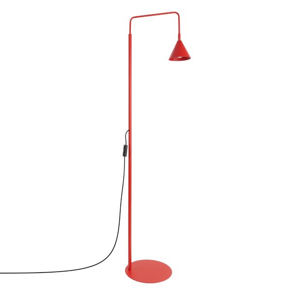 Lampadaire Acier Rouge E14 1 Nox