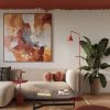 Lampadaire Acier Rouge E14 1 Nox