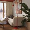 Lampadaire Acier Rouge E14 1 Nox