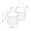 Appliques murales Aluminium Brun G9 2 Aura