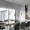 Suspensions Acier Noir GU10 1 Rana
