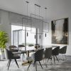 Suspensions Acier Noir GU10 2 Rana