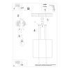 Suspensions Acier Noir GU10 2 Rana