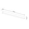 Appliques murales Aluminium Noir LED 1 Pinne