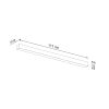 Appliques murales Aluminium Noir LED 1 Pinne