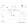 Plafonniers Aluminium Gris LED 1 Pinne