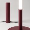 Lampadaire Acier Bordeaux LED 1 Trang