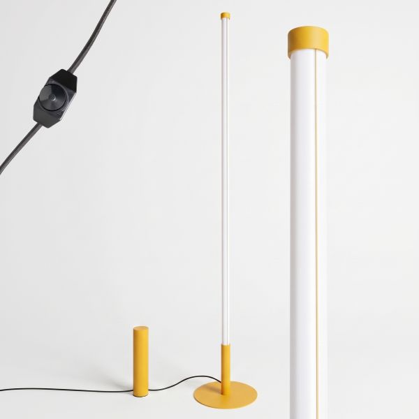 Lampadaire Acier Jaune LED 1 Trang