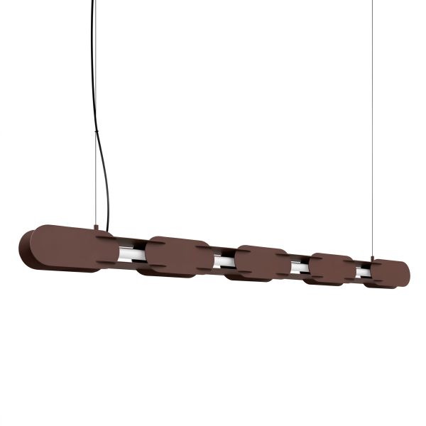 Suspensions Acier Marron LED 1 Chain