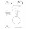 Suspensions Aluminium Blanc LED 1 Rio