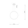 Suspensions Aluminium Noir LED 1 Rio