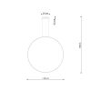 Suspensions Aluminium Noir LED 1 Rio
