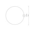 Plafonniers Aluminium Blanc LED 1 Rio