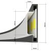 Suspensions Aluminium Doré LED 1 Rio