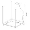 Lustres Aluminium Blanc LED 1 Nelya