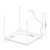 Lustres Aluminium Doré LED 1 Nelya