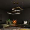 Lustres Aluminium Doré LED 1 Nelya