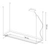 Lustres Aluminium Noir LED 1 Tuula