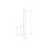 Appliques murales Aluminium Noir LED 1 Lahti