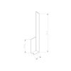 Appliques murales Aluminium Blanc LED 1 Lahti