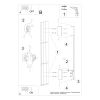 Appliques murales Aluminium Blanc LED 1 Sappo