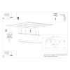Plafonniers Aluminium Blanc LED 1 Pinne