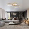 Lustres Aluminium Doré LED 3 Rio