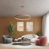 Lustres Aluminium Beige LED 1 Rio