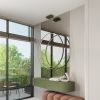 Suspensions Aluminium Vert Olive LED 1 Rio