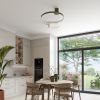 Plafonniers Aluminium Vert Olive LED 1 Rio