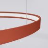 Lustres Aluminium Ocre Rouge LED 1 Rio