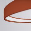 Lustres Aluminium Ocre Rouge LED 1 Rio