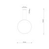 Suspensions Aluminium Ocre Rouge LED 1 Rio